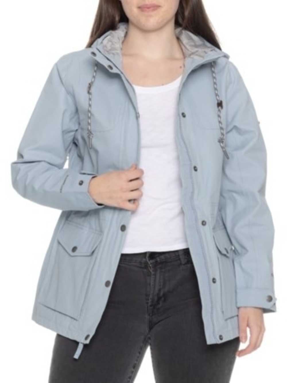 Eddie Bauer Charly Rain Parka Waterprood - Blue Smoke